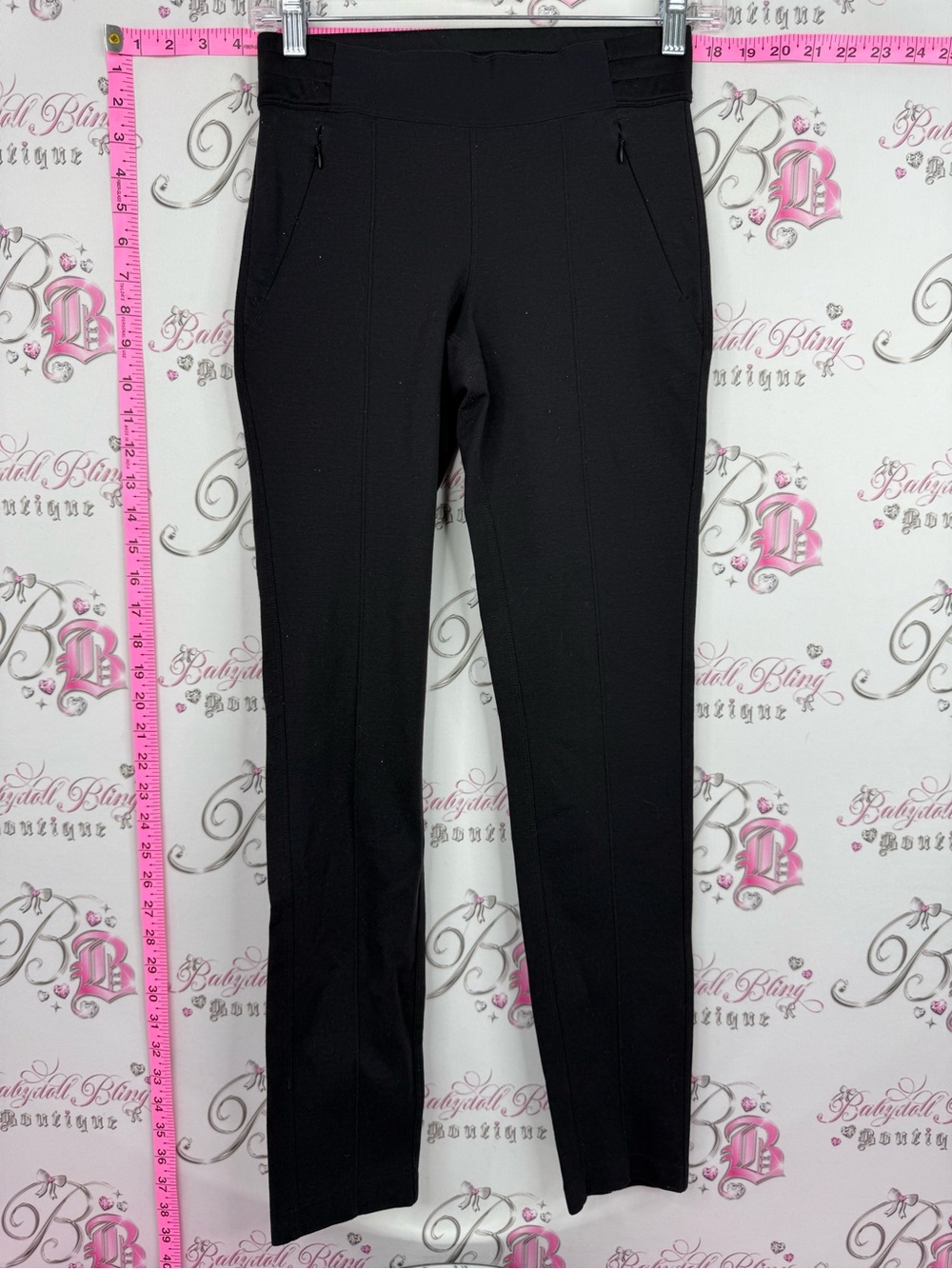 Kit and Ace sweatpants Black Straight-Leg Pull-On Ponte Pants